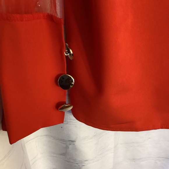 Faux Pearl Long Sleeves Blouse - Picture 4 of 11